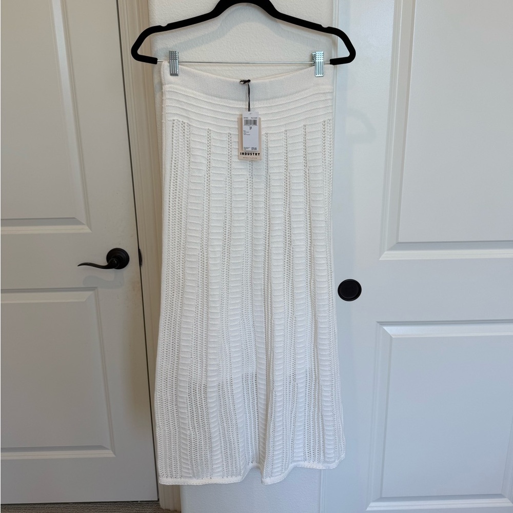 Industry - Crochet Lined Midi Skirt